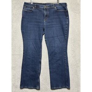 Duluth Trading Boot Cut Medium wash Mid Rise Womens Blue Jeans Sz 18